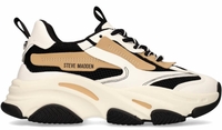 Steve Madden Possession Off-White/Zwart/Bruin Damessneakers