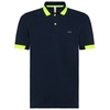 SUN68 Polo Big Stripe Fluo Donkerblauw Heren Poloshirt