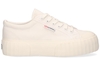 Superga 2631 Stripe Platform Wit Damessneakers