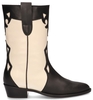 Toral TL-12765 Off-White/Zwart Damesboots