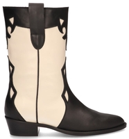 Toral TL-12765 Off-White/Zwart Damesboots