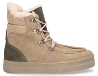 Toral TL-12780 Beige/Groen Dames Veterboots