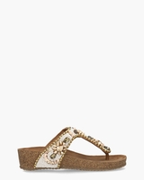 Trinida Wit/Multicolor Damesslippers