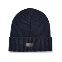 UGG Wide Cuff Rib Beanie Donkerblauw Muts
