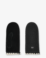 UGGfluff Scalloped Mitten Black Dameshandschoenen