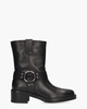 Ulla Zwart Dames Enkelboots