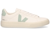 VEJA Campo Chromefree Leather Wit/Mintgroen Damessneakers
