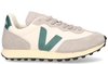 VEJA Rio Branco Hexamesh Off-White/Lichtgrijs/Groen Herensneakers