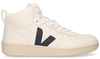 VEJA V-15 Leather Wit/Donkerblauw Herensneakers