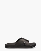 Wainscott Zwart Herenslippers