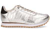 Woden Ydun Croco Shiny Zilver Damessneakers