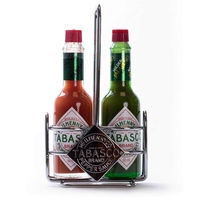 Tabasco Caddy met Rode & Groene Tabasco