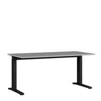 Bureau Ergonoma Lichtgrijs Zwart 160 CM