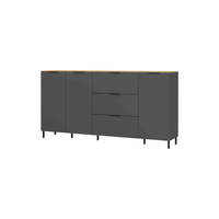 Dressoir Amalfi Grafiet-Eiken L