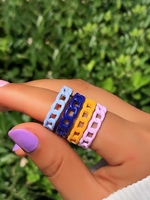 4 Pcs Hollow Chain Shape Ring Set