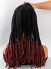 4Pcs African Style Natural Black and Brown Color Dreadlocks Braid Hair Synthetic Hair Extension