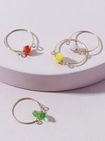 4Pcs Natural Stone Ring Set
