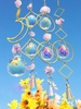 4Pcs Shining Sun Light Catcher Crystal Hanging Prism Ornament Pendant