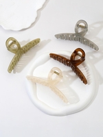 4Pcs Solid Hair Claw