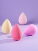 4Pcs Waterdrop Shape Dry And Wet Makeup Sponge Set