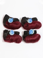 4Pcs Wavy Human Hair Weaves
