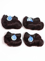 4Pcs Wavy Human Hair Weaves