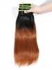 4Pcs Yaki Straight Ombre Color Human Hair Weaves