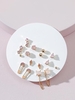 8 Pairs Stone Geometric Earrings Set