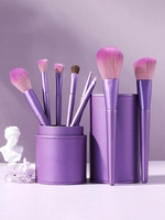 8 PCS Multifunction Colorblock Make Up Brush Kit With Holder