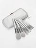 8 PCS Multifunction Minimalism Colorblock Make Up Brush Kit With PU Storage Bag