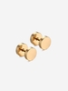 8MM Stainless Steel Round Pie Dumbbell Shape Earring