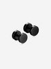 8MM Stainless Steel Round Pie Dumbbell Shape Earring
