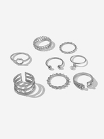 8Pcs Minimalist Finger Rings