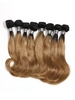 8Pcs Natural Wavy Human Hair Weaves Bundles