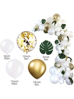 96Pcs Metallic Mixed Color Party Balloon Set