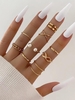 9Pcs Minimalist Style Finger Rings Set