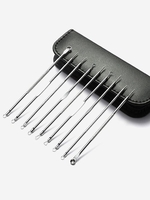 9Pcs Stainless Steel Blackhead Acne Removal Needle Kit Tool Set