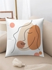 Abstract Character Dots Graphic Pillow Case