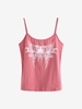 Abstract Graphic Cami Top L Light pink
