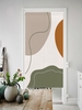 Abstract Pattern Door Curtains