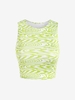 Abstract Print Baby Tank Top L Green