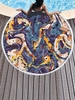 Abstract Print Round Beach Towel