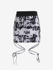 Abstract Print Tie Floss Mini Skirt S Multi a