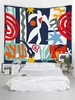 Abstract Print Wall Handing Tapestry