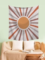 Abstract Sun Printing Wall Hanging Tapestry