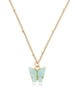 Acrylic Butterfly Pendant Chain Necklace