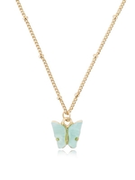 Acrylic Butterfly Pendant Chain Necklace
