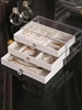 Acrylic Jewelry Organizer Box with 3 Drawers