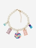 Adjustable Faux Pearl Charm Pet Necklace