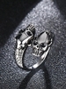 Adjustable Skull Open Ring